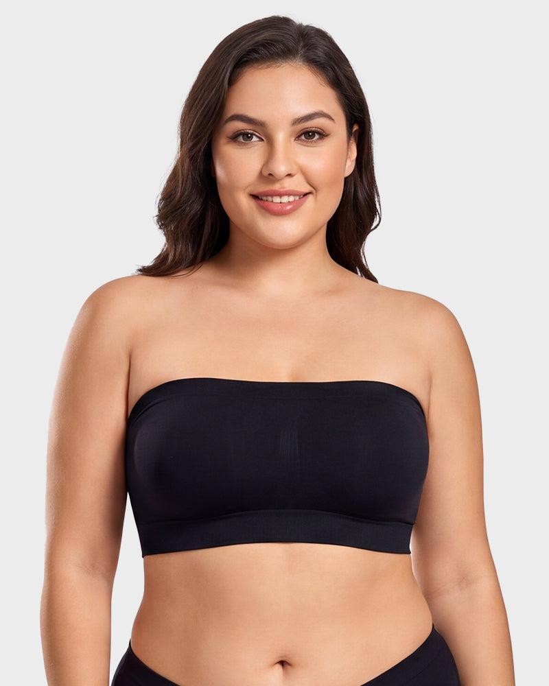 Stay‑Put Wireless Seamless Bandeau Bra