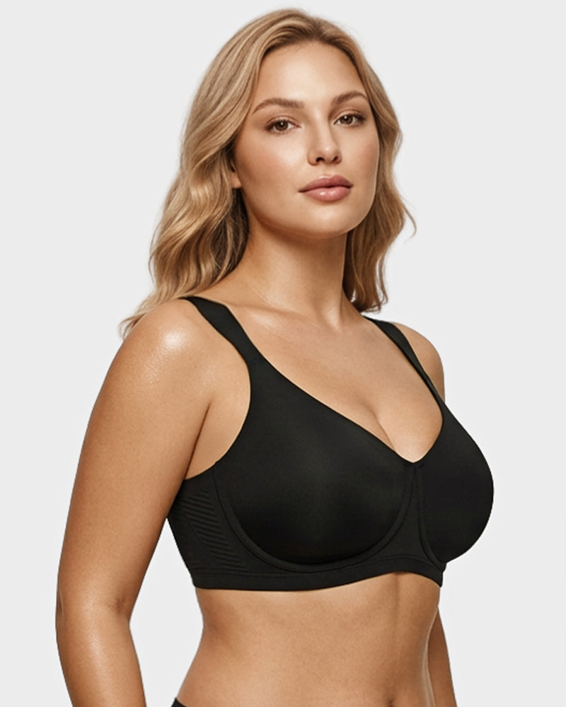 Teardrop Full-Coverage Wireless Minimizer Bra