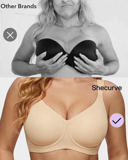Teardrop Full-Coverage Wireless Minimizer Bra