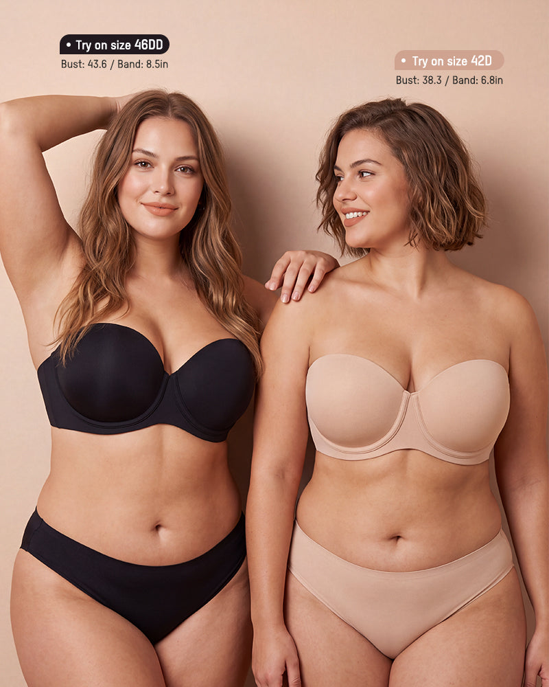 Ultra-Thin Convertible Strapless Minimizer Bra