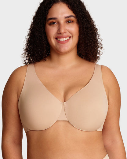 Underwire Adjustable Deep V-neck Bra