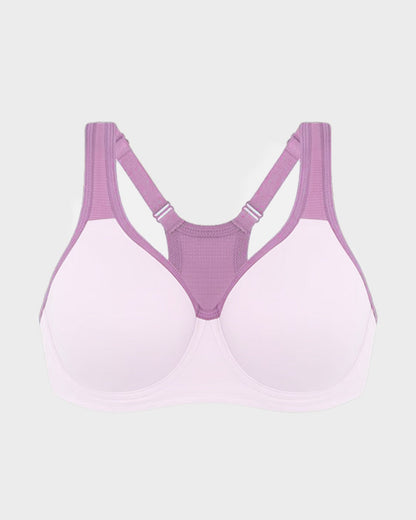 Unlined External Underwire Full Coverage Sports Bra