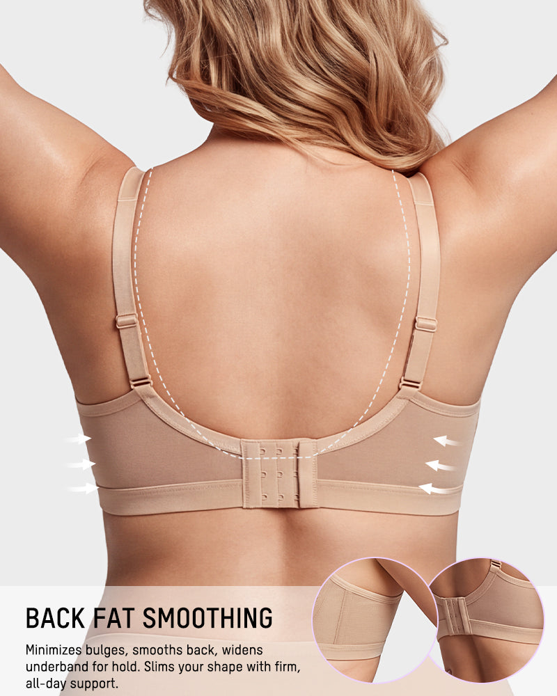 Unlined Lace Underwire Minimizer Bra