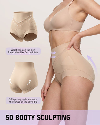 V-Shape Tummy Control Shaping Briefs Multipack