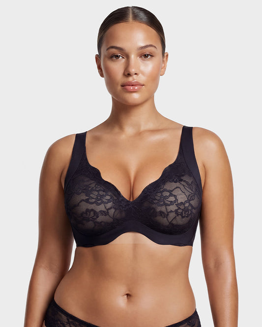 Wireless Lace Full Coverage Minimizer Bra
