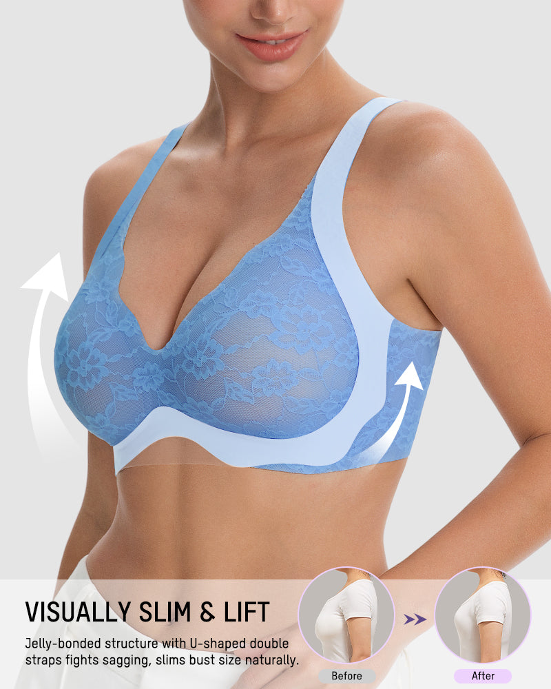 Wireless Lace Full Coverage Minimizer Bra