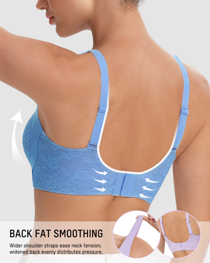 Wireless Lace Full Coverage Minimizer Bra