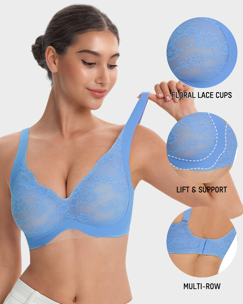 Wireless Lace Full Coverage Minimizer Bra