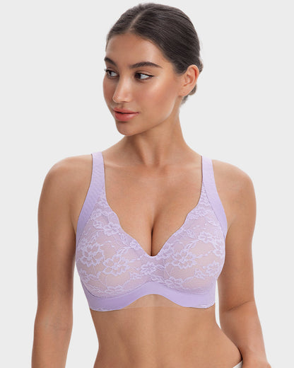 Wireless Lace Full Coverage Minimizer Bra