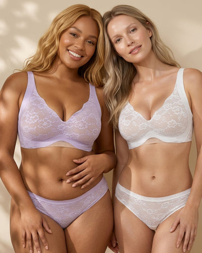 Wireless Lace Full Coverage Minimizer Bra