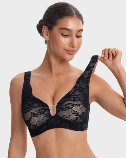 Wireless Lace Full Coverage Minimizing Bra