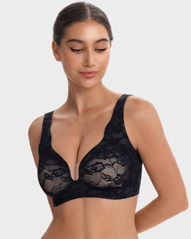 Wireless Lace Full Coverage Minimizing Bra