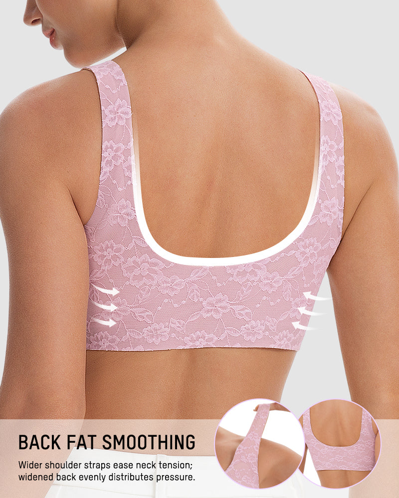 Wireless Lace Full Coverage Minimizing Bra