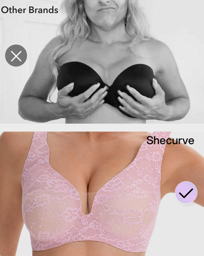 Wireless Lace Full Coverage Minimizing Bra