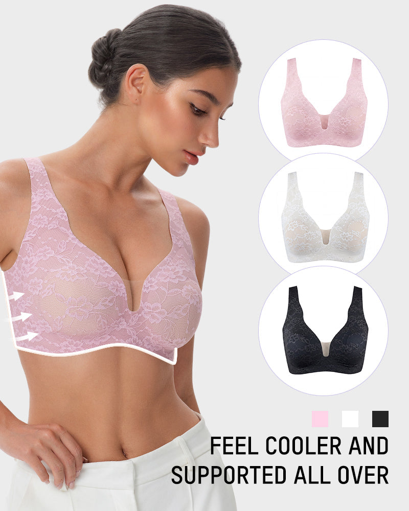 Wireless Lace Full Coverage Minimizing Bra