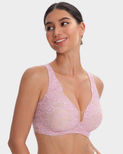 Wireless Lace Full Coverage Minimizing Bra