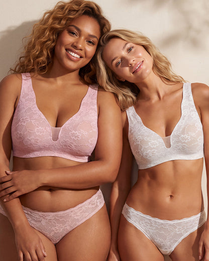 Wireless Lace Full Coverage Minimizing Bra