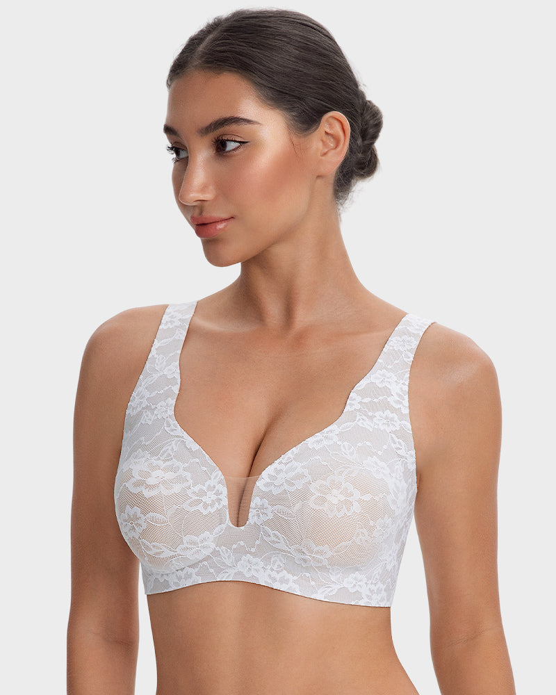 Wireless Lace Full Coverage Minimizing Bra