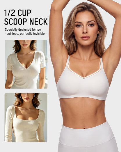 Wireless Low-Cut 3D Seamless Bra