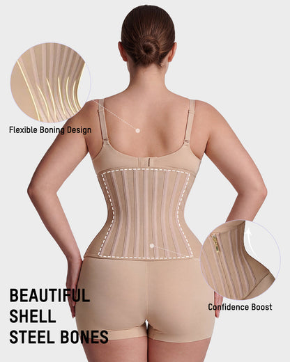 Women Waist Trainer Steel Boned Hourglass Shaper