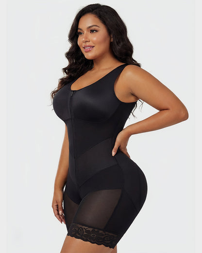 Zip Front Tummy Control Full Body Shaper