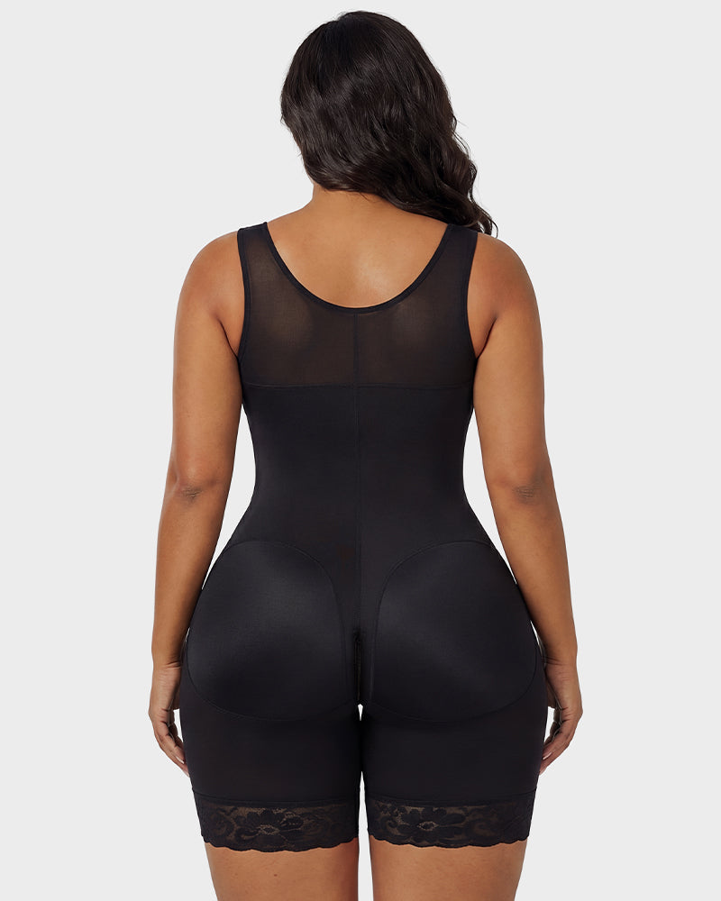 Zip Front Tummy Control Full Body Shaper