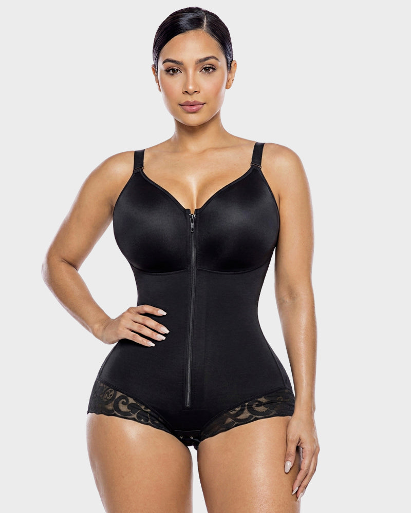 Zip Up Sculpting Bodysuit