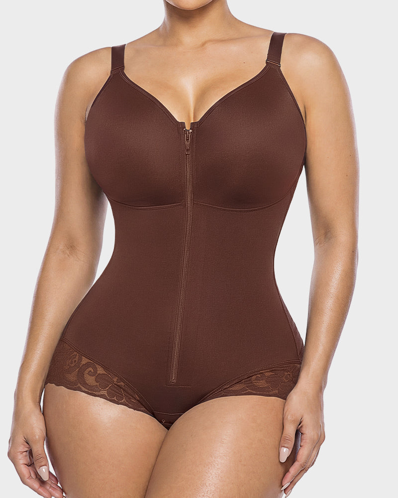 Zip Up Sculpting Bodysuit