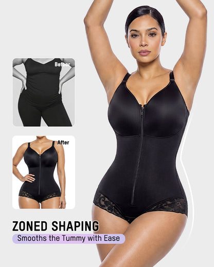 Zip Up Sculpting Bodysuit